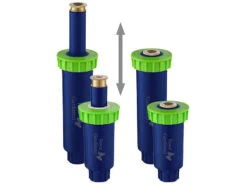 Royal Gardineer Rasenbewässerung:8er-Set Versenkbare Bewässerungssprinkler Mit 3 Sprühköpfen, Bis 50 Qm -Rosenstein & Söhne Shop zx8062 8