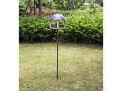 Royal Gardineer Vogelhaus Mit Ständer:XL-Vogelhaus, Metalldach, Erdspieß & Futterfläche Aus Holz, Ø 33,5 Cm -Rosenstein & Söhne Shop zx8085 1