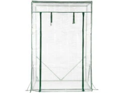 Royal Gardineer Tomatenhaus:Tomaten-Folien-Gewächshaus, Aufrollbare Tür, 100 X 150 X 50 Cm, Weiß -Rosenstein & Söhne Shop zx8093 0