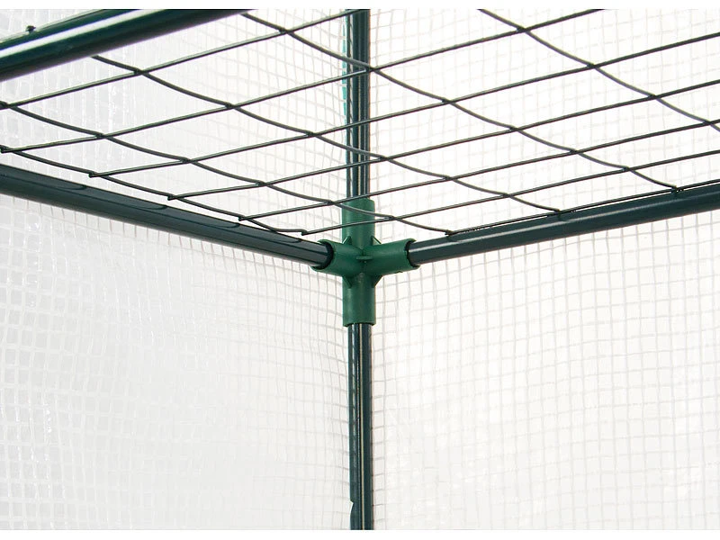 Royal Gardineer Minigewächshaus:2er-Set Folien-Gewächshäuser, 3 Etagen, Aufroll-Tür, 59x126x39cm, Weiß 7 Royal Gardineer Minigewächshaus:2er-Set Folien-Gewächshäuser, 3 Etagen, Aufroll-Tür, 59x126x39cm, Weiß – Bild 5