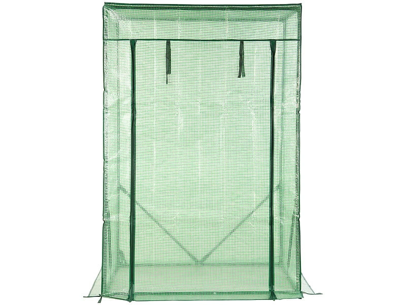 Royal Gardineer Gewächshaus Balkon:2er-Set Tomaten-Folien-Gewächshäuser, Aufroll-Tür, 100x50x150 Cm, Grün 10 Royal Gardineer Gewächshaus Balkon:2er-Set Tomaten-Folien-Gewächshäuser, Aufroll-Tür, 100x50x150 Cm, Grün – Bild 8