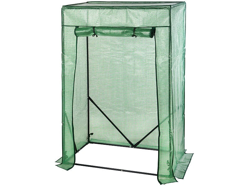 Royal Gardineer Gewächshaus Balkon:2er-Set Tomaten-Folien-Gewächshäuser, Aufroll-Tür, 100x50x150 Cm, Grün 9 Royal Gardineer Gewächshaus Balkon:2er-Set Tomaten-Folien-Gewächshäuser, Aufroll-Tür, 100x50x150 Cm, Grün – Bild 7