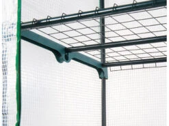 Royal Gardineer Tomaten-Gewächshaus:2er-Set Folien-Gewächshäuser, 4 Etagen, Aufroll-Tür, 69x160x49cm, Weiß -Rosenstein & Söhne Shop zx8096 2 1