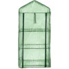 Royal Gardineer Foliengewächshaus:Folien-Gewächshaus, 3 Etagen, Aufrollbare Tür, 59 X 126 X 39 Cm, Grün -Rosenstein & Söhne Shop zx8098 0
