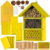 Royal Gardineer Insektenhotel Set:Insektenhotel-Bausatz, Nisthilfe Und Schutz Für Nützlinge, Extra-tief