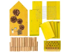 Royal Gardineer Insektenhotel Set:Insektenhotel-Bausatz, Nisthilfe Und Schutz Für Nützlinge, Extra-tief -Rosenstein & Söhne Shop zx8111 6 1