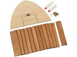 Royal Gardineer Igel Holzbausatz Kinder:Wetterfestes Igelhaus Mit Schindeldach Aus Echtholz, Bausatz -Rosenstein & Söhne Shop zx8253 6