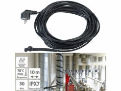 Royal Gardineer Heizkabel Pflanzen:2er-Set Frostschutzkabel Mit Thermostat, 10 M Heizkabel, 150 W, IPX7 -Rosenstein & Söhne Shop zx8297 6 1