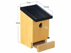 Royal Gardineer Vogelhaus:2er-Set Tannenholz-Nistkästen Für Wildvögel, 22x14x12 Cm, Vormontiert -Rosenstein & Söhne Shop zx8416 7 1